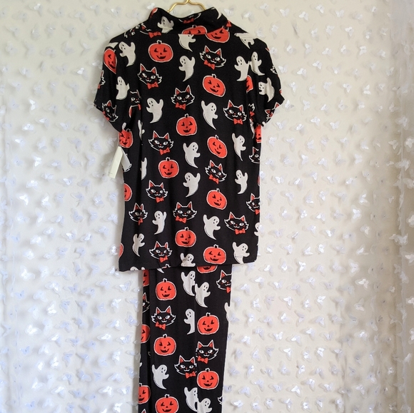 NEW Nite Nite Munki Munki Black Cat Pajama Set S - Picture 4 of 4